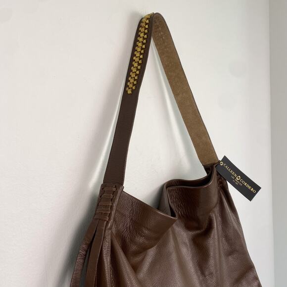 NWT Callen Cordero Stella Rolex Shoulder Bag Brown Premium w/ Brass Art - Picture 2 of 9